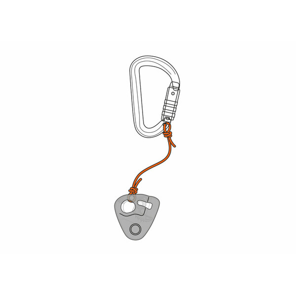 Visszafutásgátlós csiga PETZL NANO TRAXION sárga