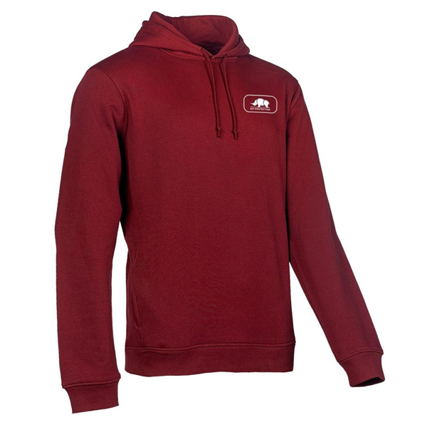 Mikina SIP PROTECTION RHINO HOODIE tmavo červená