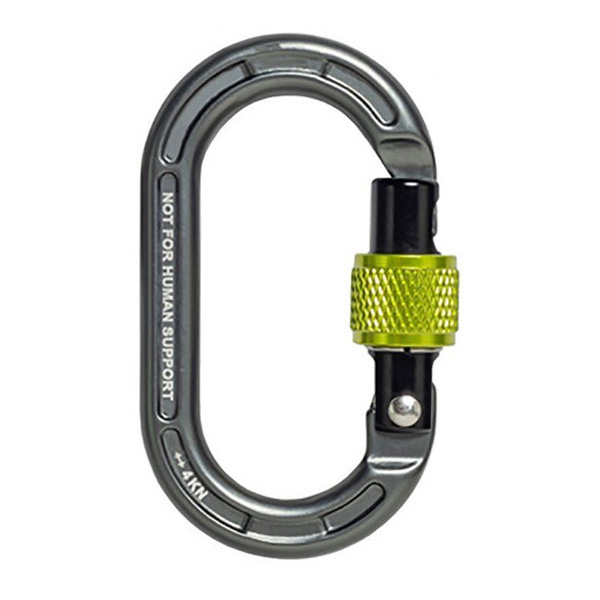 Wall Micro Carabiner Oval Mammut Straight Gate, Grey