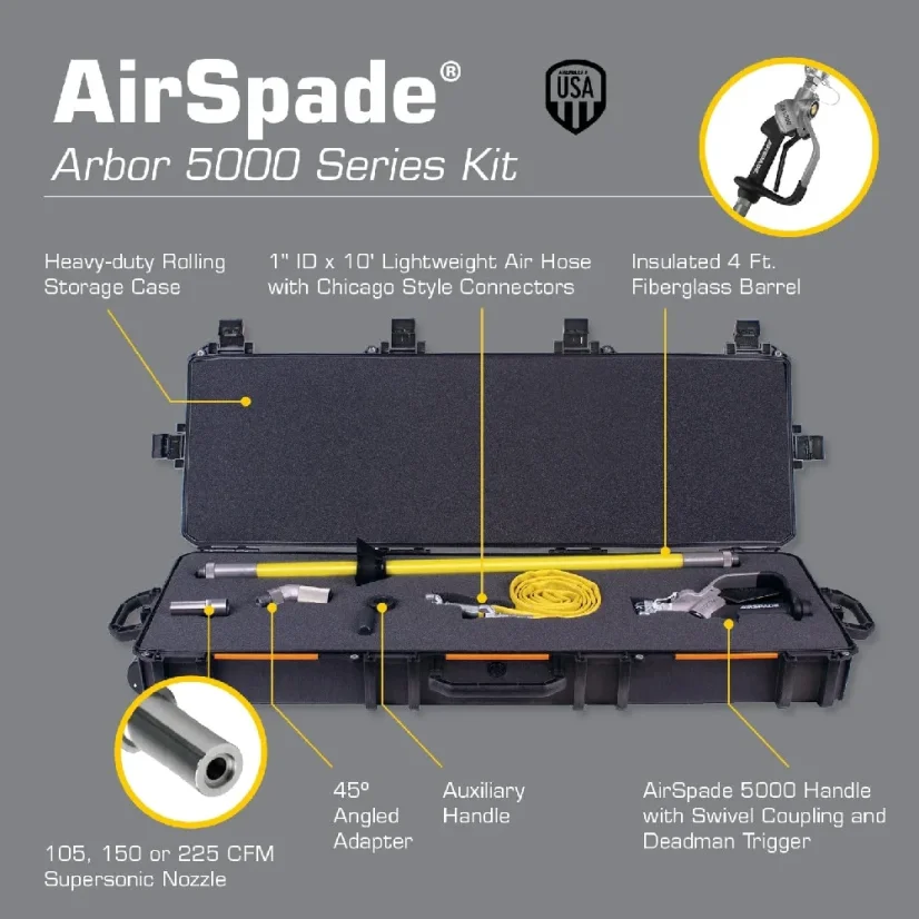 AIRSPADE 5000 ARBOR SERIES KIT 225 CFM
