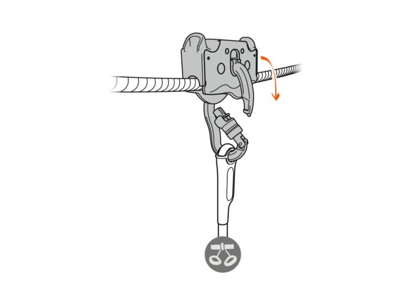Tandemová kladka PETZL TRAC GUIDE