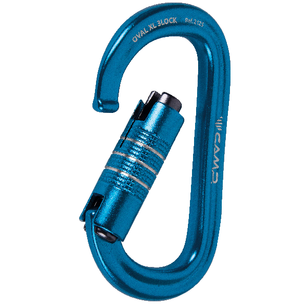 CAMP OVAL XL 3Lock carabiner - blue