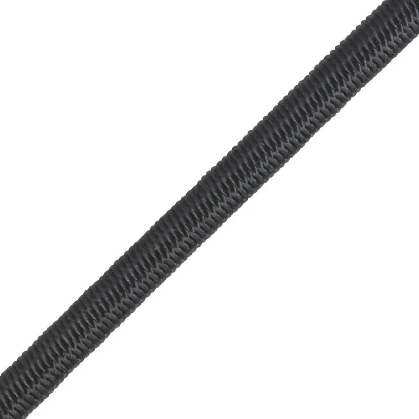 Elastické lanko LIROS BUNGEE SHOCK CORD 4 mm - černá