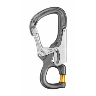 PETZL EASHOOK OPEN palm carabiner gray