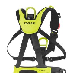 Full-body harness with EDELRID VERTIC TRIPLE LOCK Night-Oasis chest blocker