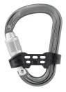 Carabiner PETZL ATTACH BAR SCREW LOCK HMS GRAY
