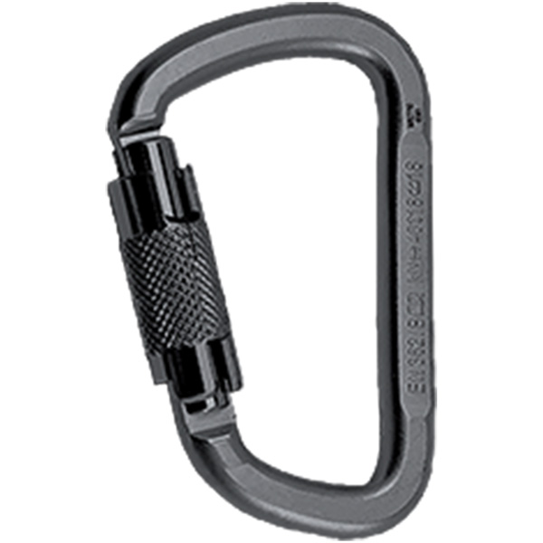 Steel carabiner ROCK EMPIRE DKL-2T black