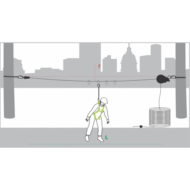 KRATOS SAFETY CROSS LINE 2 horizontal temporary lifeline