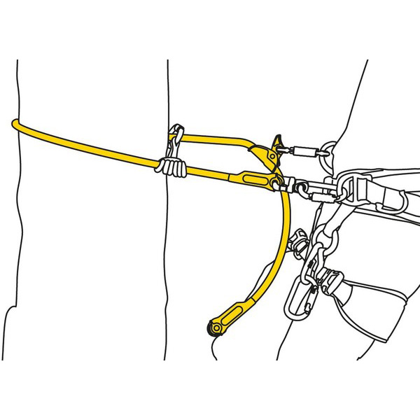 Vágásbiztos lanyard PETZL MICROFLIP