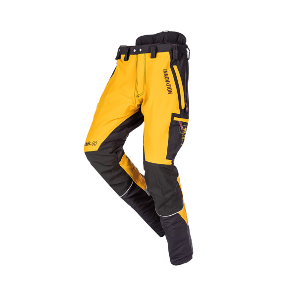 Protipořezové kalhoty SIP PROTECTION 1SBD CANOPY AIR-GO SHORT 75 cm žlutá