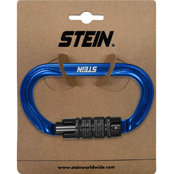 STEIN SECURA OVAL Alu carabiner - blue