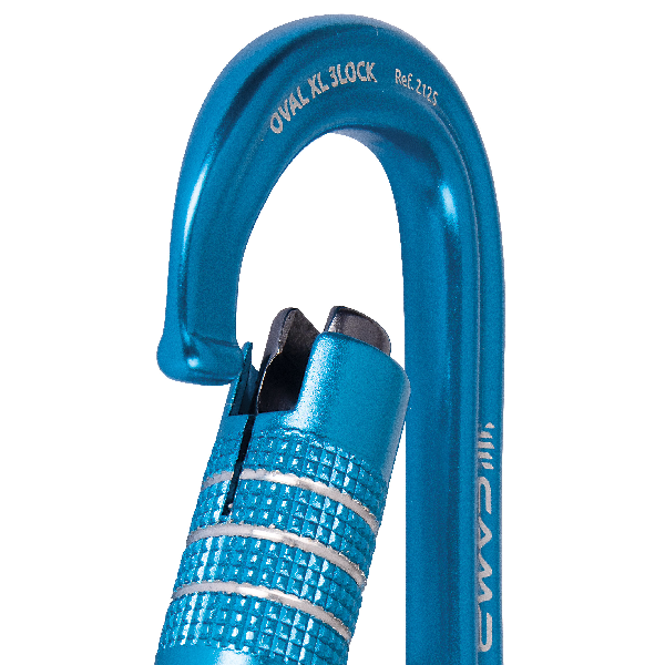 CAMP OVAL XL 3Lock carabiner - blue