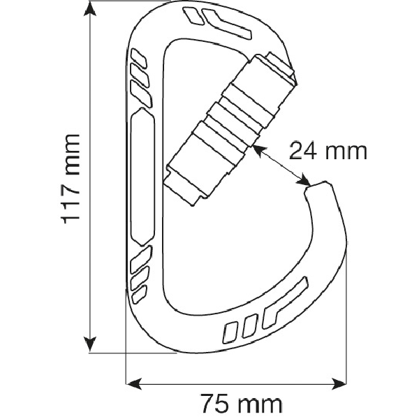 Karabína CAMP GUIDE XL 2Lock