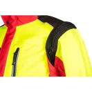 Softshell jacket with detachable sleeves SIP PROTECTION 1SWS FUYU - red/yellow