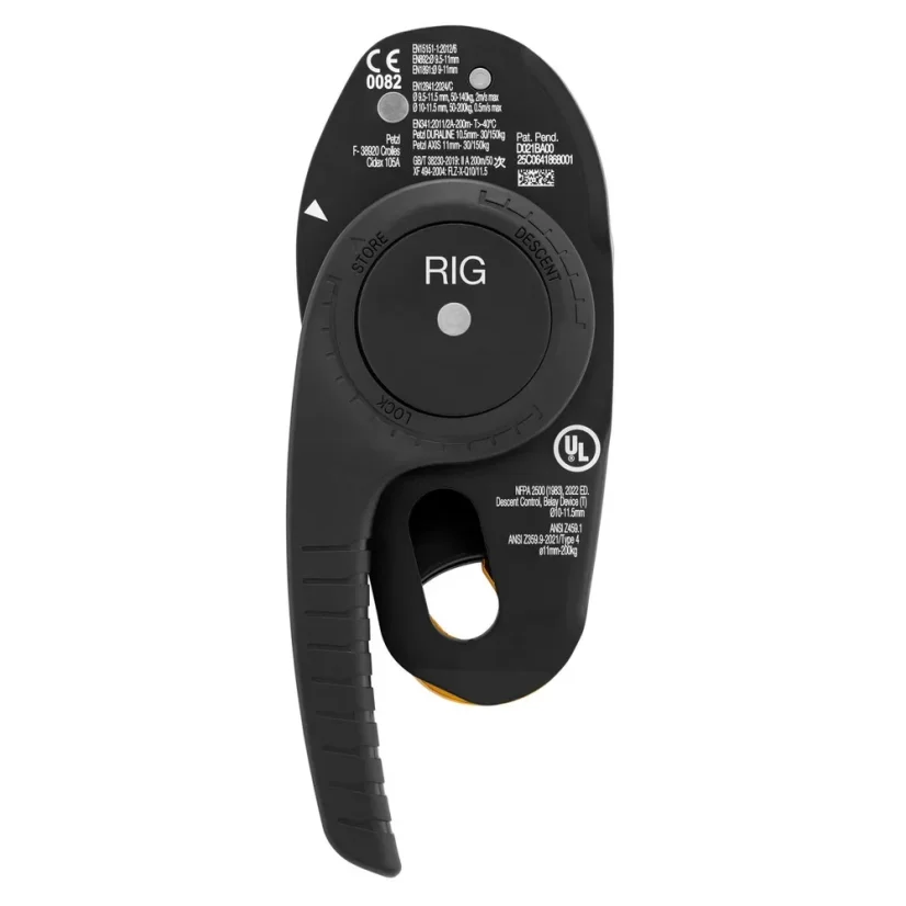 PETZL RIG REPAIR 2026 descender - black