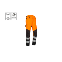 Protipořezové kalhoty SIP PROTECTION 1RQ3 PERTHUS FLASH 3 Hi-Vis oranžová/černá