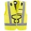 HI-VIZ vest for PETZL NEWTON harnesses - yellow