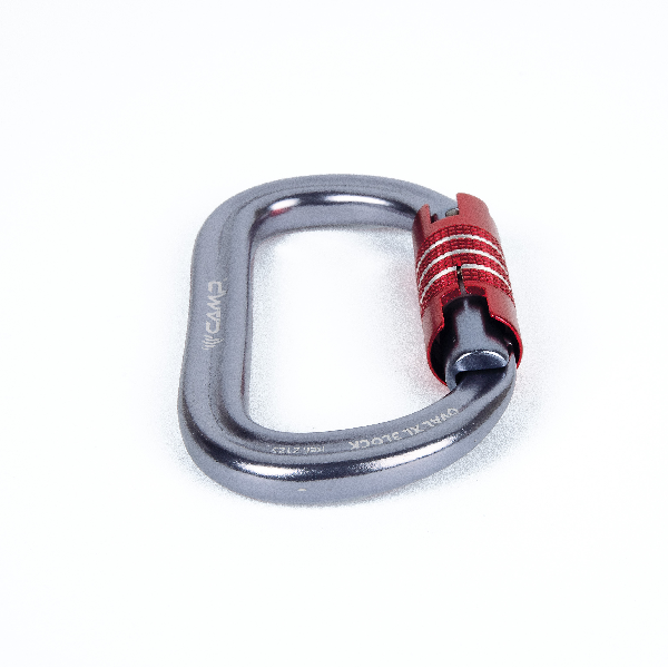 CAMP OVAL XL 3Lock carabiner - titanium gray
