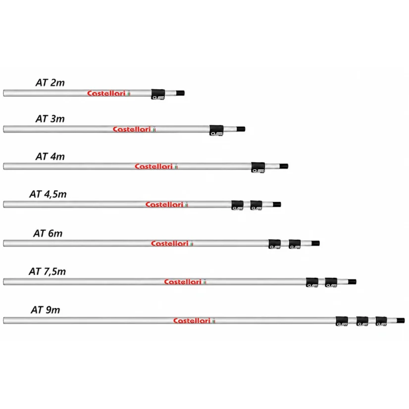 CASTELLARI ALU O PRO telescopic poles