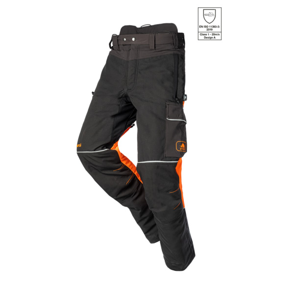 Chainsaw trousers SIP PROTECTION 1SRL SAMOURAI SHORT - 75 cm - grey