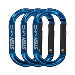 Karabína STEIN MI-O MINI-O CLIP - 3 PACK - modrá
