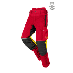 Chainsaw trousers SIP PROTECTION 1SRL SAMOURAI SHORT - 75 cm - red