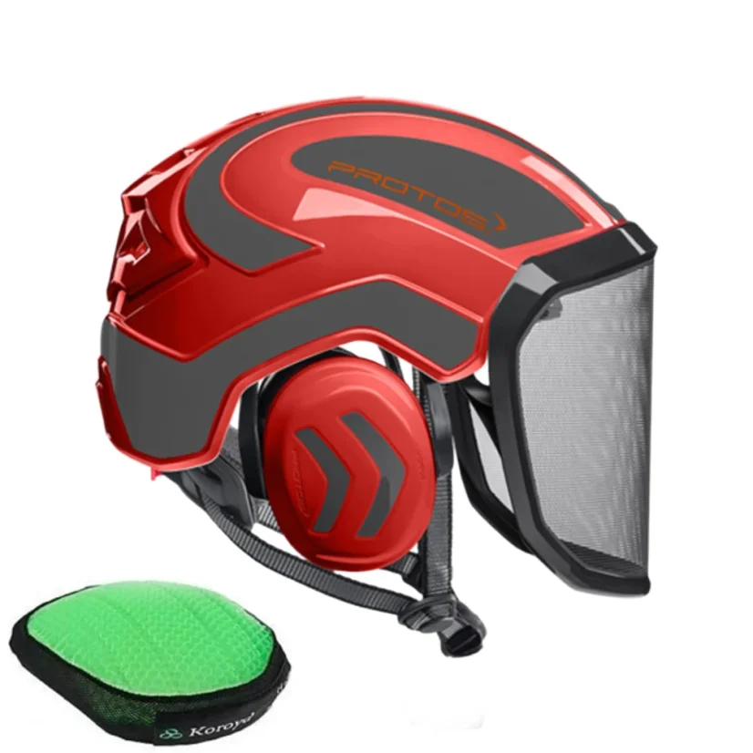 Kask PROTOS INTEGRAL CLIMBER ARBORIST dwukolorowy – czerwony/szary