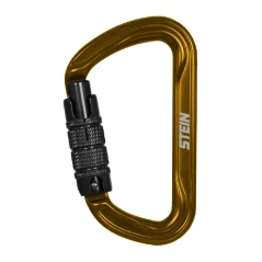 STEIN SECURA D-SHAPE ALU carabiner - gold STEIN SECURA D-SHAPE ALU carabiner - gold
