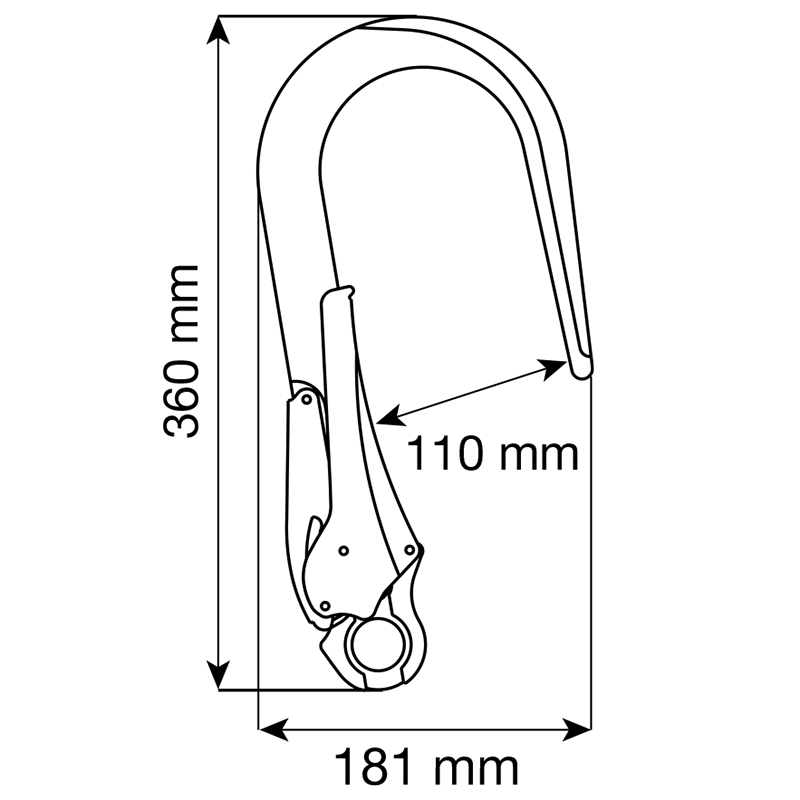 CAMP HOOK 110 mm