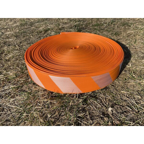 Permanentní výstražná páska ARBOTEQ oranžová-bílá 100 m