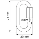 CAMP OVAL QUICK LINK STEEL - 8 mm