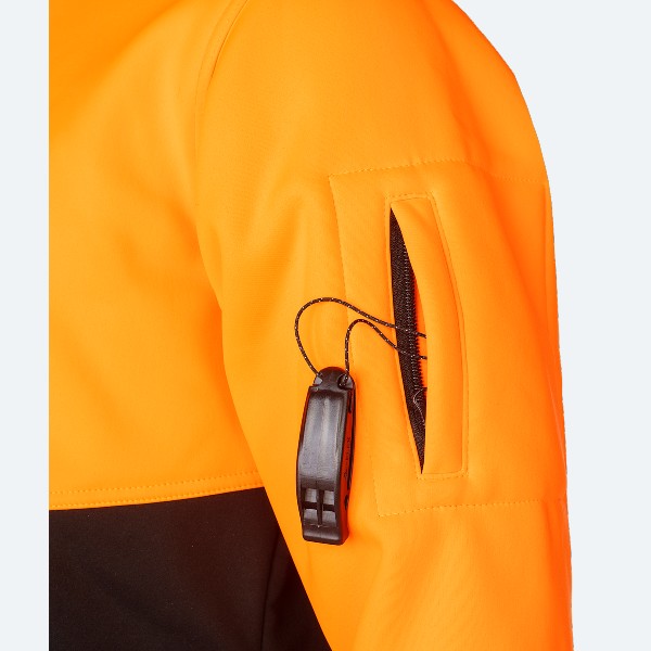 Softshell jacket SIP PROTECTION TIBET 561A HiVis orange-black