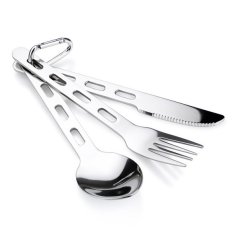 Cestovní příbor GSI OUTDOORS Glacier stainless - 3 PC Cutlery Set