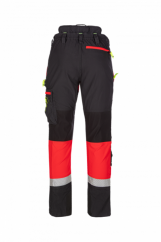 Protipořezové kalhoty SIP PROTECTION 1SBD CANOPY AIR-GO SHORT 75 cm červená-černá