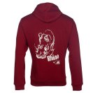 Mikina SIP PROTECTION RHINO HOODIE tmavo červená