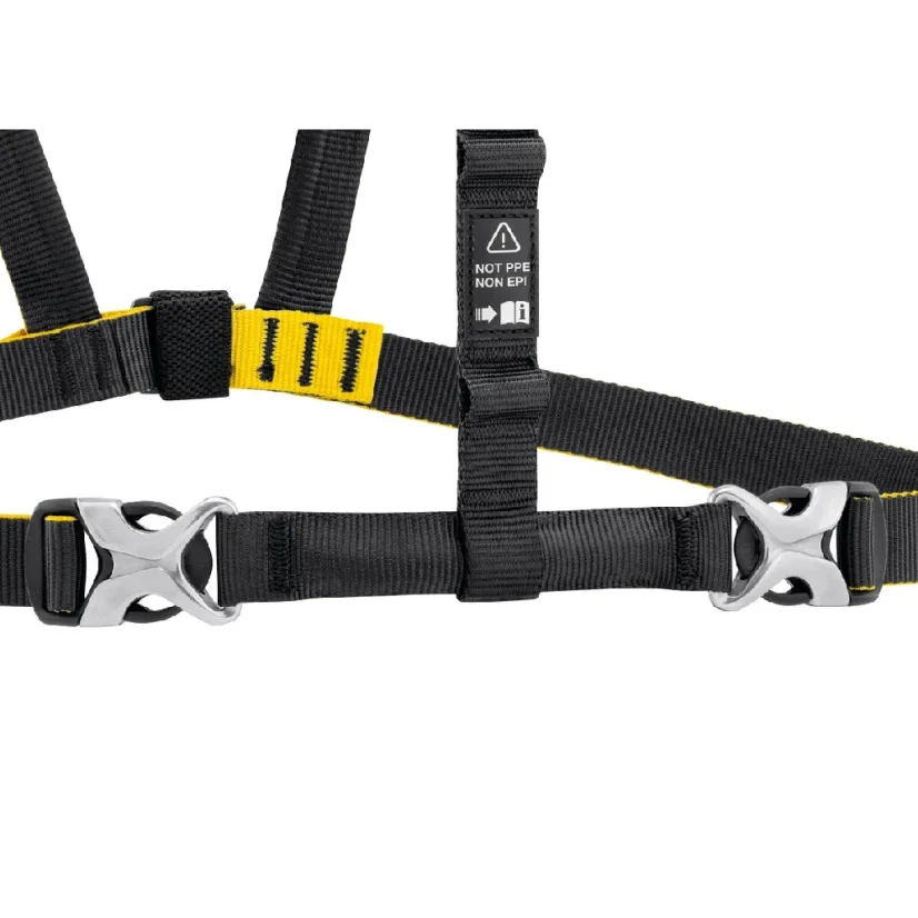 Two hybrid metal buckles are adjustable and can be fastened and unfastened, making it easy to put on and take off