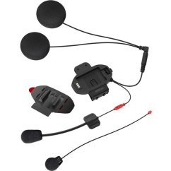 Helmet holder with accessories and HD headphones for SENA SF1, SF2, SF4