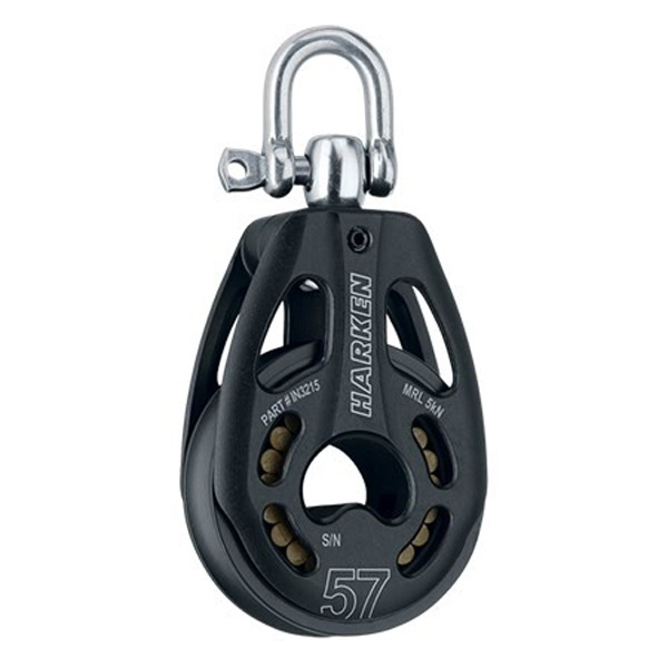 Pulley HARKEN BLACK MAGIC SWIVEL 57 mm