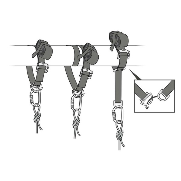 Adjustable anchoring strap PETZL CONNEXION VARIO 30 - 200 cm