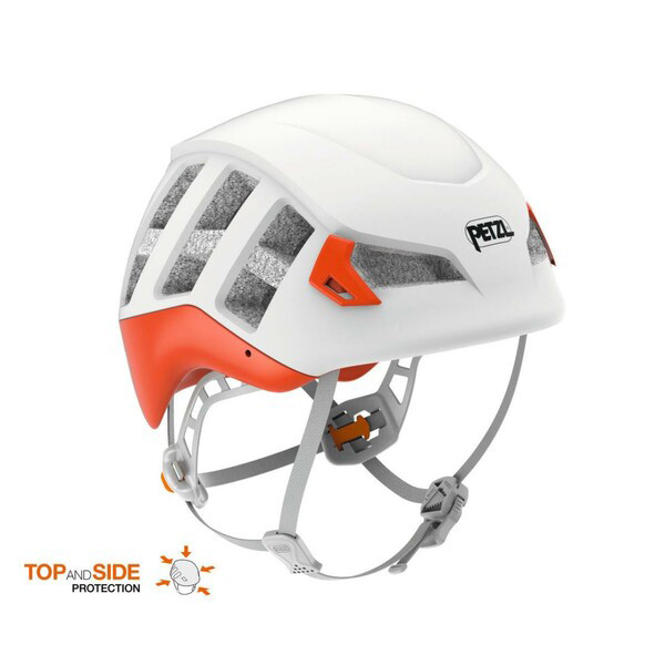 PETZL METEOR climbing helmet - white-orange
