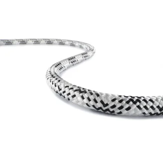 TEUFELBERGER PATRON PLUS 11 mm static rope - white/black TEUFELBERGER PATRON PLUS 11 mm static rope - white/black