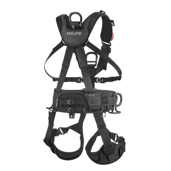 Teljes testhevederzet mellkasi mászógéppel EDELRID VERTIC TRIPLE LOCK BLACK