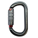 Karabiner AT HEIGHT K15 ALU OVAL TRIPLE ACTION Dark Grey