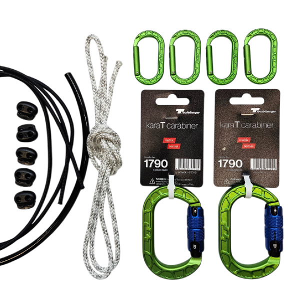 Arborist harness TEUFELBERGER treeMOTION PRO X + 6 carabiners + bag