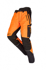 Protipořezové kalhoty SIP PROTECTION 1SBD CANOPY AIR-GO SHORT 75 cm Hi-Vis oranžová-černá
