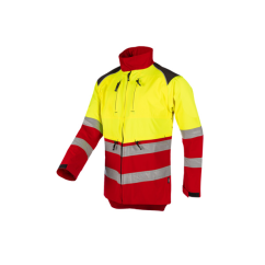 Reflective work jacket SIP PROTECTION 1SKK FOREST FOR FLASH - Hi-Vis yellow