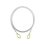 Steel lanyard SINGING ROCK STEEL ANCHOR "I"