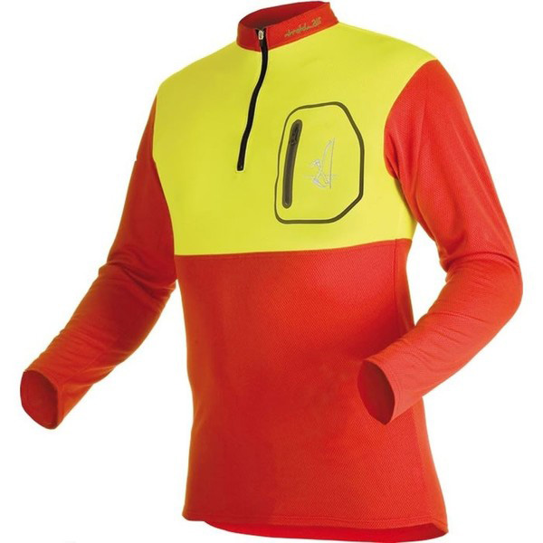 Thermal T-shirt PFANNER ZIPP-NECK SHIRT HiVis