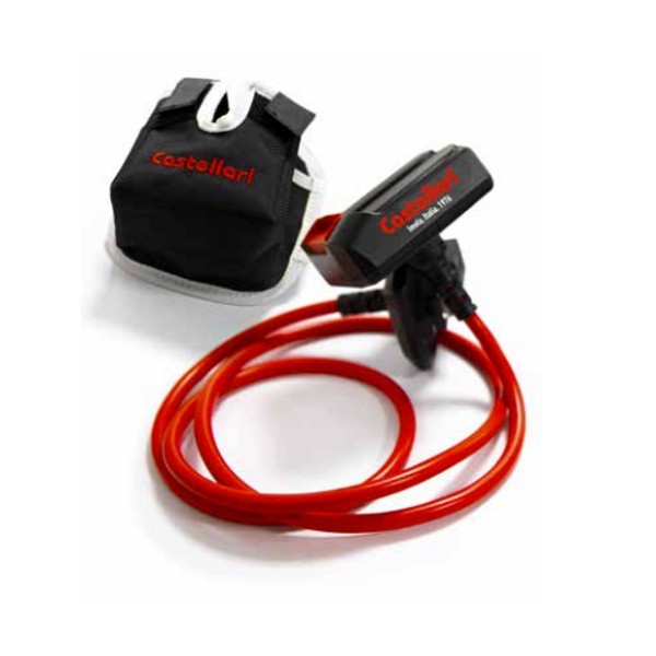 Akkumulátoros metszőolló CASTELLARI RYNO 63, teleszkópos nyél, külső áramforrás