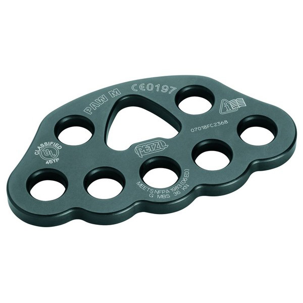 Anchor plate PETZL PAW - M - black